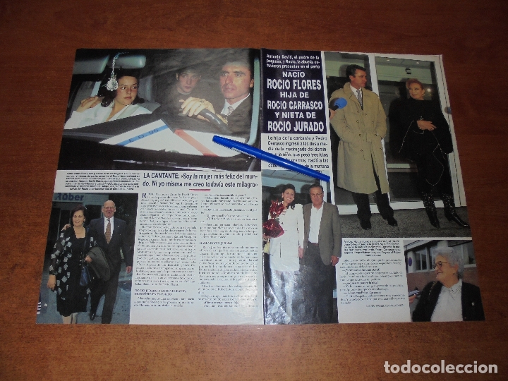 Coleccionismo de Revistas y Peri&oacute;dicos: CLIPPING 1996: ROC&Iacute;O JURADO - PEDRO CARRASCO.