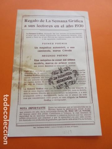 Coleccionismo de Revistas y Peri&oacute;dicos: PUBLICIDAD A&Ntilde;O 1929 - COLECCION PERIODICOS - SEMANA GRAFICA 1930 FOLLETO REGALOS CITROEN