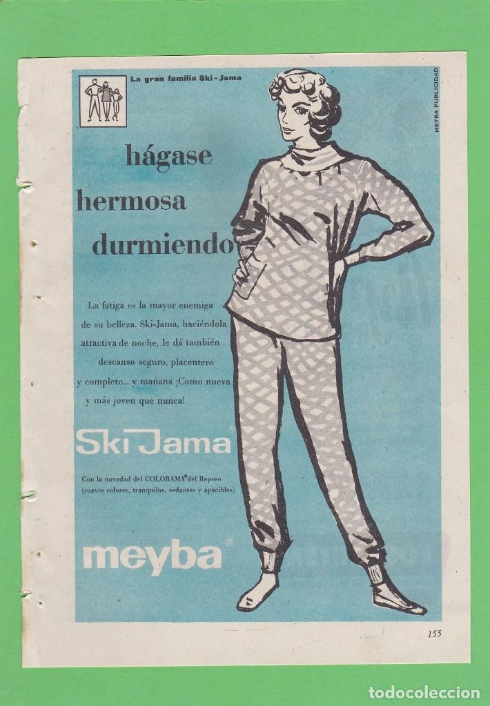 Coleccionismo de Revistas y Peri&oacute;dicos: PUBLICIDAD T 1957 - ANUNCIO SKI JAMA. MEYBA