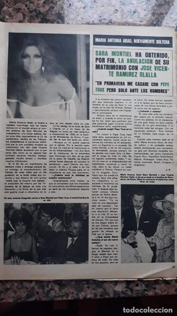 Coleccionismo de revistas y peri&oacute;dicos: sara montiel pepe tous