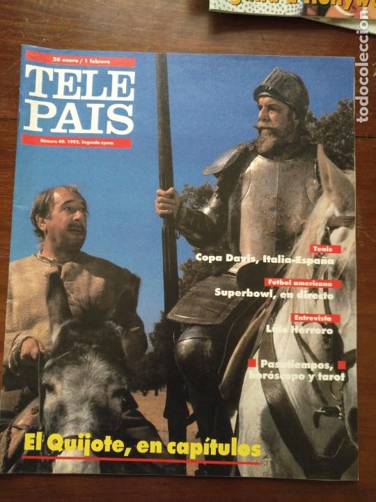 Coleccionismo de Revistas y Peri&oacute;dicos: tp tele pais telepais 1992 revista suplemento el quijote copa davis superbowl entrevist luis herrero