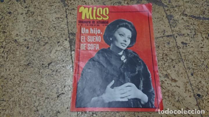 Collection Magazines and Newspapers: REVISTA MISS SEMANARIO DE ACTUALIDAD ENERO 1969 - SOF&Iacute;A LOREN