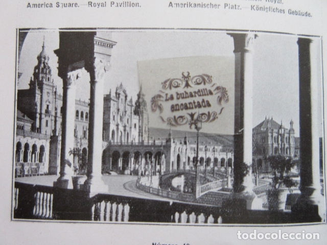 Collezionismo di Riviste e Giornali: FOTO/RECORTE 1929 - SEVILLA EXPOSICION PLAZA ESPA&Ntilde;A