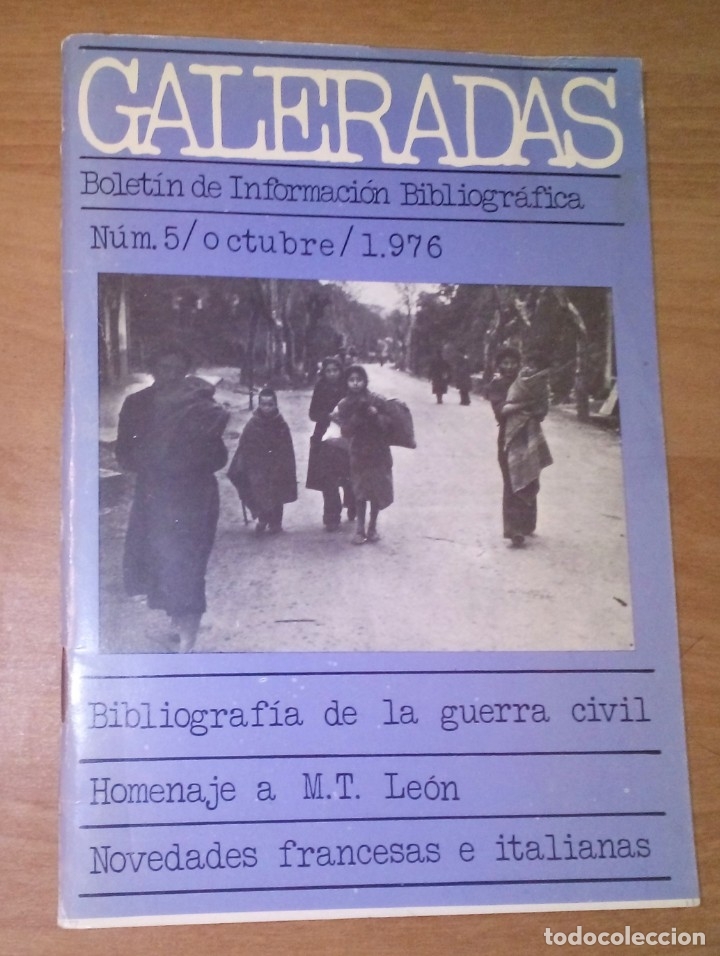 Collection Magazines and Newspapers: GALERADAS. REVISTA DE INFORMACI&Oacute;N BIBLIOGR&Aacute;FICA 5, 1976