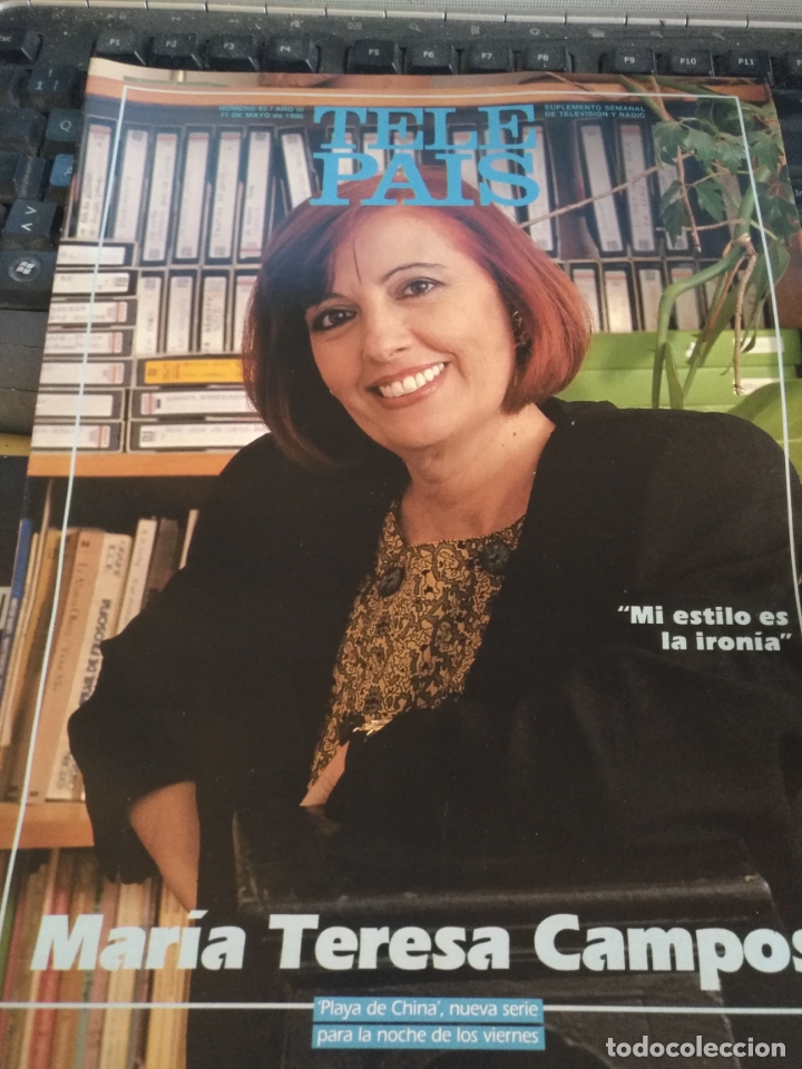 Collectionnisme de Revues et Journaux: tp tele pais telepais 1990 revista suplemento tv - maria teresa campos guerra  galaxia waku perros