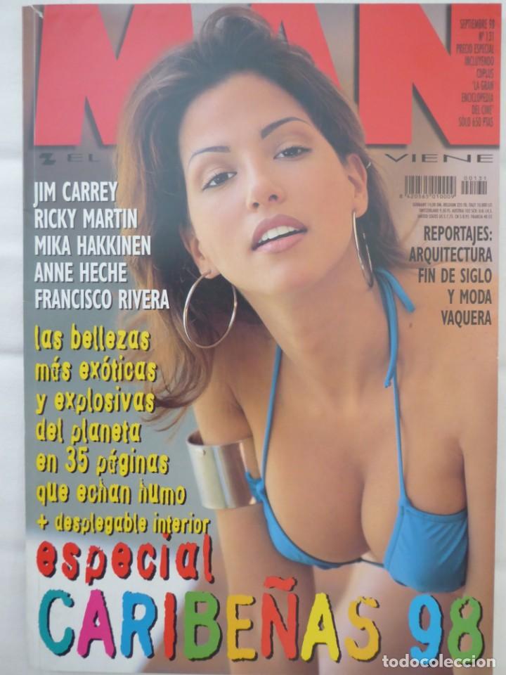 Sammeln von Zeitschriften und Zeitungen: REVISTA MAN N&ordm; 131 (Septiembre 1998) Especial caribe&ntilde;as, Ricky Martin, Jim Carrey, Anne Heche