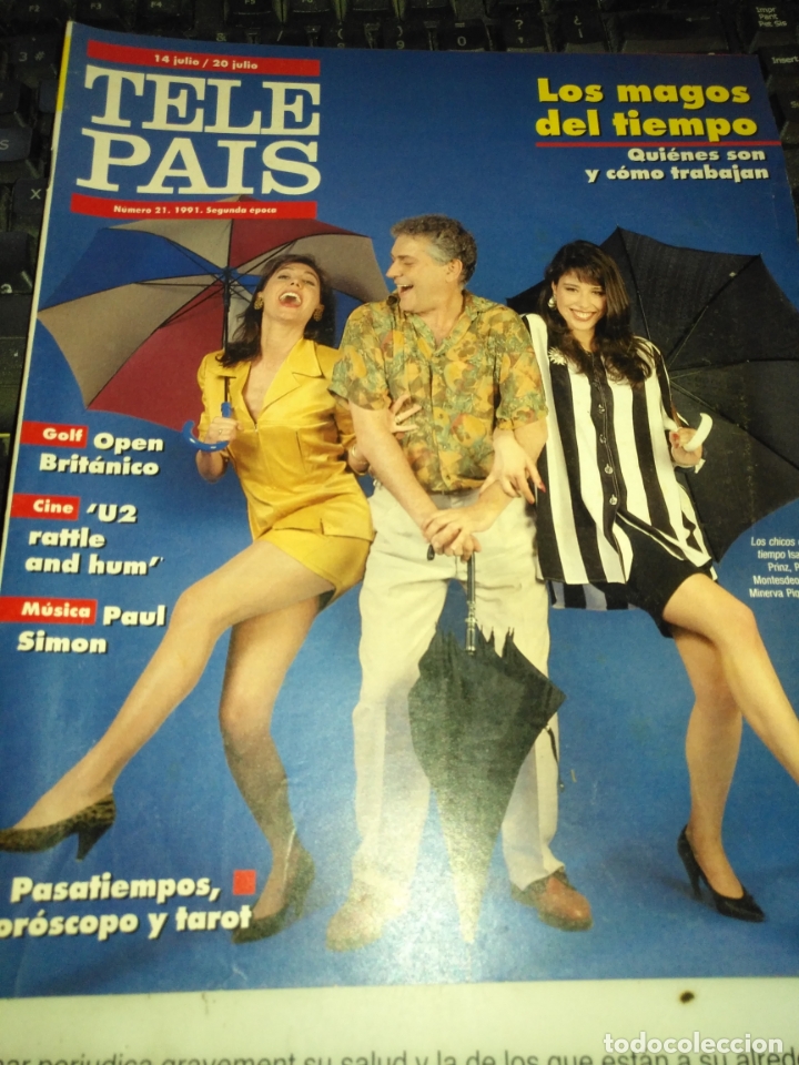 Colecionismo de Revistas e Jornais: tp tele pais telepais 1991 revista suplemento los fraguel rock rosa sarda maribel verdu guillermo su