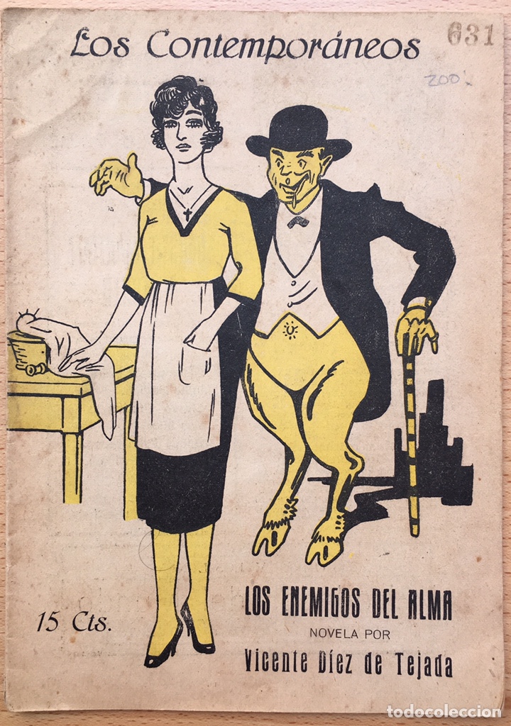 Coleccionismo de Revistas y Peri&oacute;dicos: LOS ENEMIGOS DEL ALMA (Novela) - 1921 - Vicente D&iacute;ez de Tejada - COL. LOS CONTEMPORANEOS