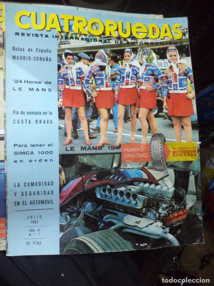 Coleccionismo de Revistas y Peri&oacute;dicos: Revista Cuatro Ruedas.Julio de  1967.N&ordm;7.Especial mantenimiento del Simca 1000.