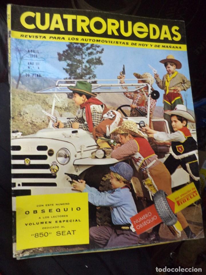 Coleccionismo de revistas y peri&oacute;dicos: Revista Cuatro Ruedas.Abril de  1966.N&ordm;4.Especial NSU Prinz 1000 s.