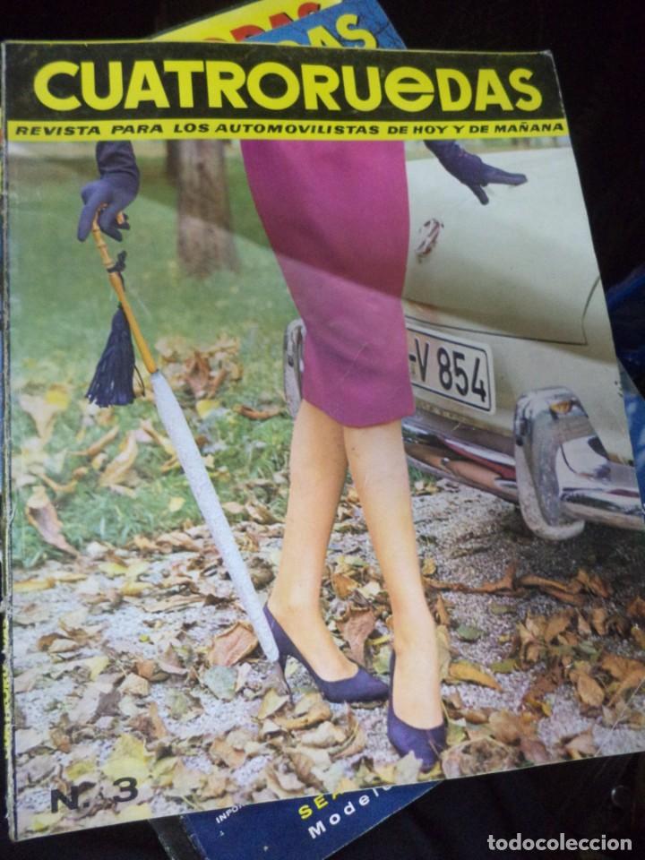 Coleccionismo de Revistas y Peri&oacute;dicos: Revista Cuatro Ruedas.Marzo de  1963.N&ordm;3.Prueba del SEAT 600 D.
