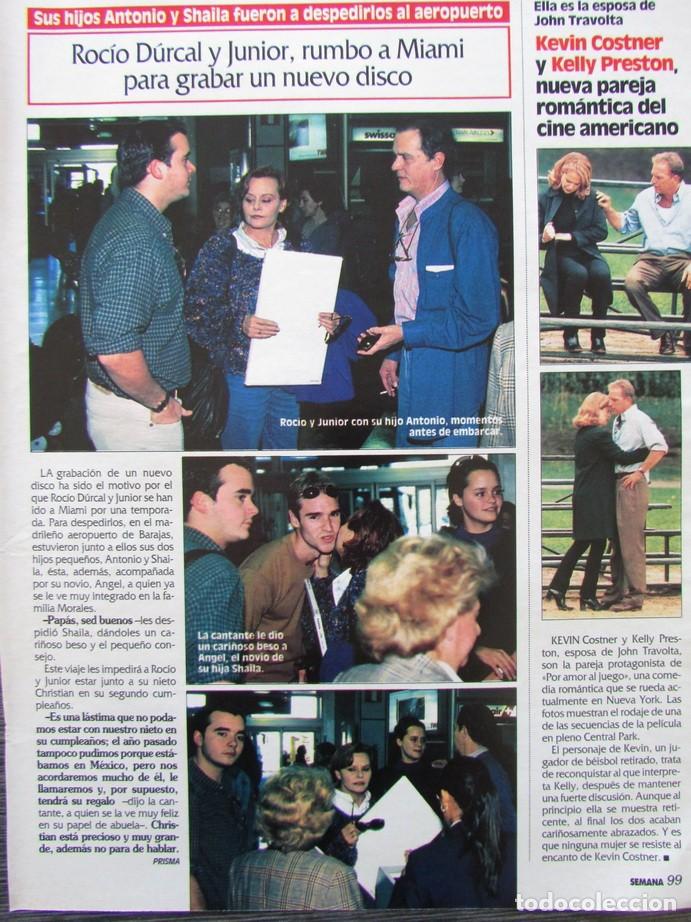 Coleccionismo de Revistas y Peri&oacute;dicos: RECORTE REVISTA SEMANA N&ordm; 3063 1998 ROCIO DURCAL