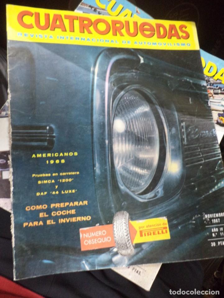 Coleccionismo de revistas y peri&oacute;dicos: Revista Cuatro Ruedas.Noviembre de  1967.N&ordm;11.Prueba del Simca 1200.
