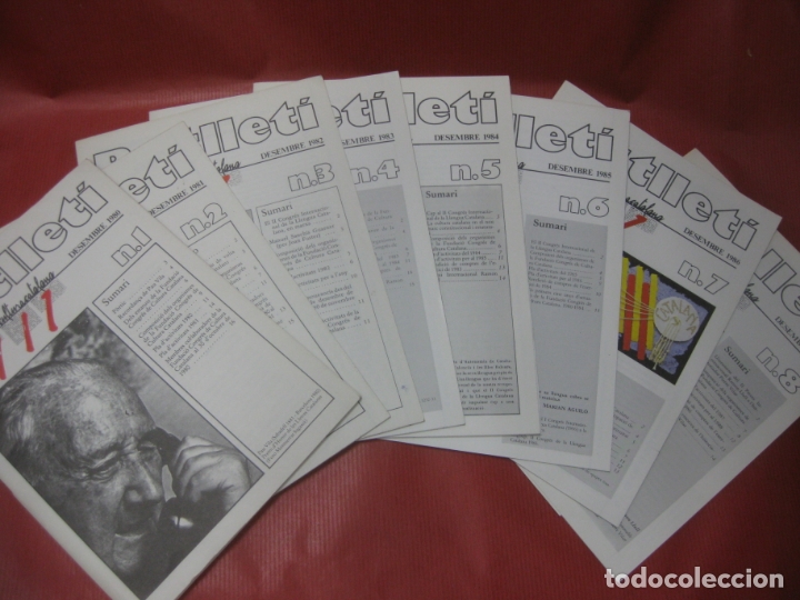 Sammeln von Zeitschriften und Zeitungen: BULLETI FUNDACIO CONGRES DE CULTURA CATALANA.DEL N&ordm;1 DESEMBRE 1980 AL N&ordm; 8 DESEMBRE 1987.