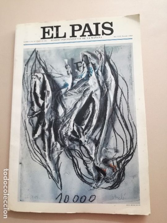 Coleccionismo de Revistas y Peri&oacute;dicos: Edici&oacute;n especial con el n&uacute;mero 10.0000 del peri&oacute;dico El Pa&iacute;s