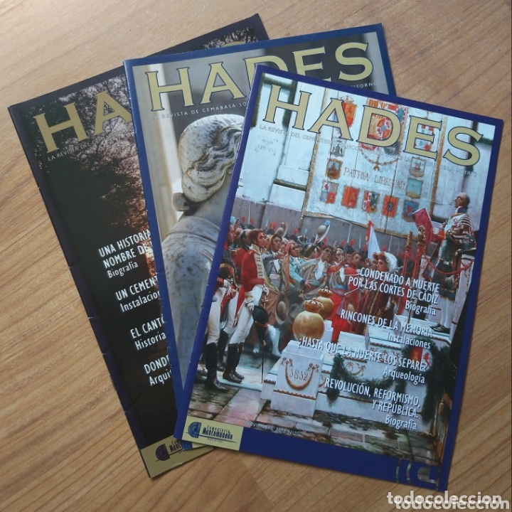 Coleccionismo de Revistas y Peri&oacute;dicos: REVISTA HADES. CULTURA DE LA MUERTE. HISTORIA. C&Aacute;DIZ. N&Uacute;MEROS 9, 10 y 12