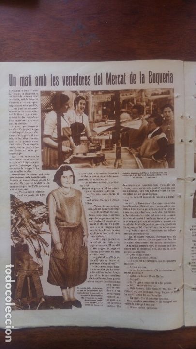 Collezionismo di Riviste e Giornali: LES VENEDORES DEL MERCAT DE LA BOQUERIA BARCELONA/ LA CASA DELS VELERS BARCELONA REVISTA ANY 1930