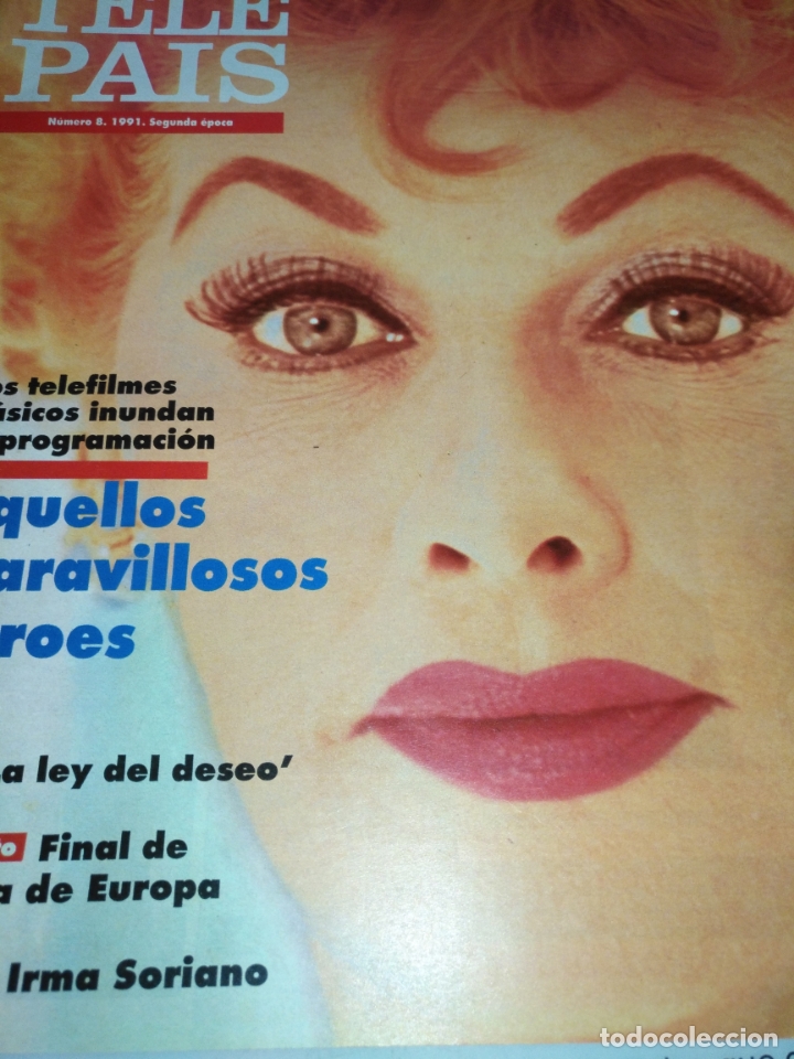 Coleccionismo de Revistas y Peri&oacute;dicos: tp tele pais telepais 1991 revista suplemento tv show lucille baloncesto copa europa irma soriano