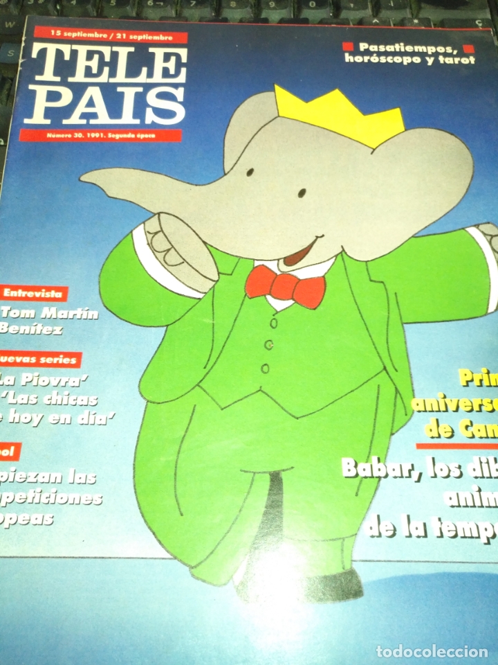 Coleccionismo de Revistas y Peri&oacute;dicos: tp tele pais telepais 1991 revista suplemento tv - babar familia monsters simone complices rubbets .