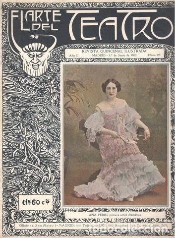 Coleccionismo de Revistas y Peri&oacute;dicos: EL ARTE DEL TEATRO. Revista quincenal ilustrada. A&ntilde;o II n&ordm; 29. 1907