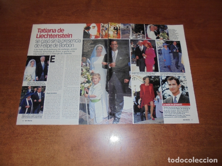 Collezionismo di Riviste e Giornali: CLIPPING 1999 TATIANA DE LIECHTENSTEIN - MICHAEL JACKSON