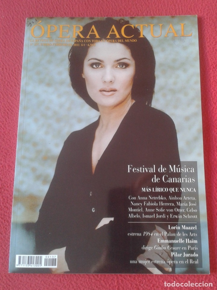 Coleccionismo de revistas y peri&oacute;dicos: REVISTA MAGAZINE DE ESPA&Ntilde;A &Oacute;PERA ACTUAL M&Uacute;SICA MUSIC 2011 N&ordm; 137 FESTIVAL CANARIAS, LORIN MAAZEL....