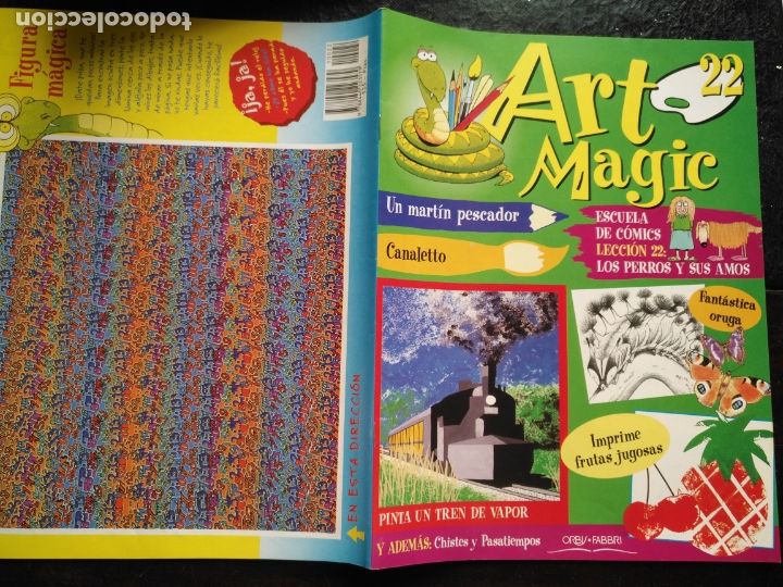 Collezionismo di Riviste e Giornali: antiguo fasciculo infantil - art magic orbis fabri - escuela de comics lamina 3d leccion numero n 22