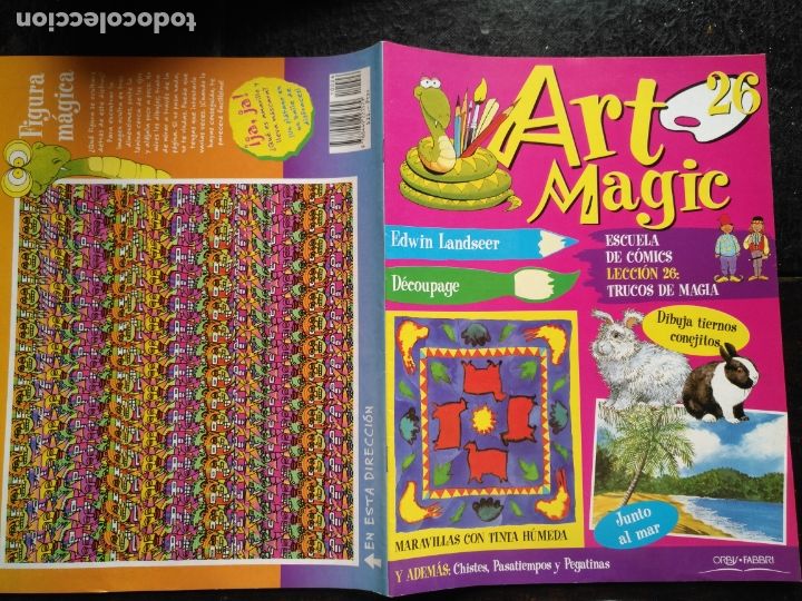 Collezionismo di Riviste e Giornali: antiguo fasciculo infantil - art magic orbis fabri - escuela de comics lamina 3d leccion numero n 26