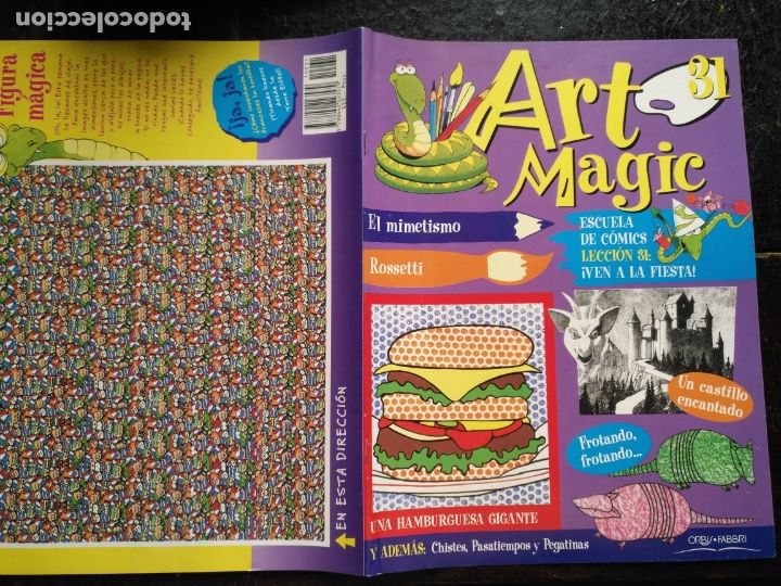 Collezionismo di Riviste e Giornali: antiguo fasciculo infantil - art magic orbis fabri - escuela de comics lamina 3d leccion numero n 31