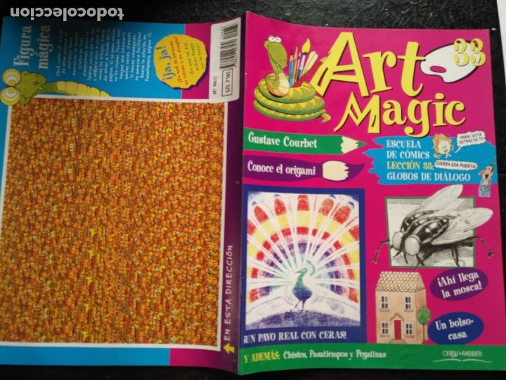 Collezionismo di Riviste e Giornali: antiguo fasciculo infantil - art magic orbis fabri - escuela de comics lamina 3d leccion numero n 33