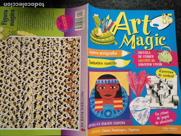 Collezionismo di Riviste e Giornali: antiguo fasciculo infantil - art magic orbis fabri - escuela de comics lamina 3d leccion numero n 35