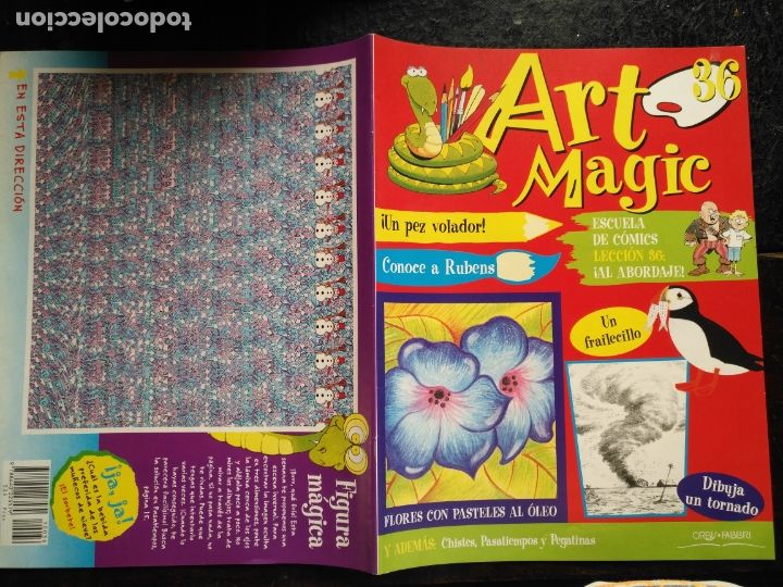 Collezionismo di Riviste e Giornali: antiguo fasciculo infantil - art magic orbis fabri - escuela de comics lamina 3d leccion numero n 36