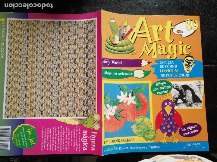 Collezionismo di Riviste e Giornali: antiguo fasciculo infantil - art magic orbis fabri - escuela de comics lamina 3d leccion numero n 39