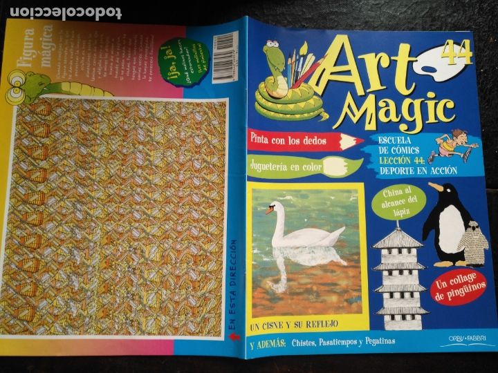 Collezionismo di Riviste e Giornali: antiguo fasciculo infantil - art magic orbis fabri - escuela de comics lamina 3d leccion numero n 44