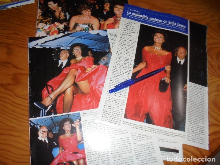 Coleccionismo de Revistas y Peri&oacute;dicos: RECORTE :   LA ESPLENDIDA MADUREZ DE SOFIA LOREN.  SEMANA, ABRIL 1989 ()