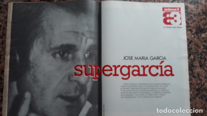 Coleccionismo de Revistas y Peri&oacute;dicos: anuncio jose maria garcia super garcia antena 3 radio
