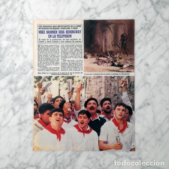 Coleccionismo de Revistas y Peri&oacute;dicos: REPORTAJE - STACY KEACH (HEMINGWAY) - 1987