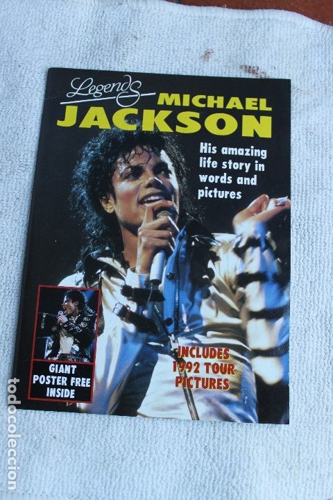 Coleccionismo de Revistas y Peri&oacute;dicos: REVISTA LEGENDS MICHAEL JACKSON; INCLUDES 1992 TOUR PICTURES; POSTER EN INTERIOR