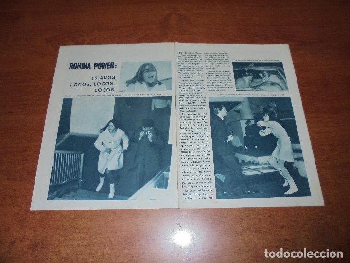 Coleccionismo de revistas y peri&oacute;dicos: CLIPPING 1965: ROMINA POWER 15 A&Ntilde;OS - GERALDINE CHAPLIN Y MANOLO VEL&Aacute;ZQUEZ.