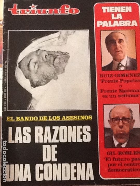 Coleccionismo de revistas y peri&oacute;dicos: REVISTA TRIUNFO N&ordm; 690 ABRIL 1976