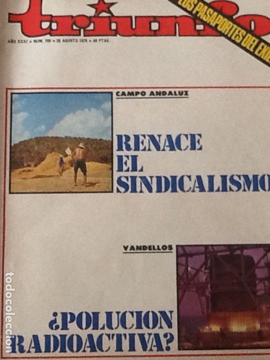 Collectionnisme de Revues et Journaux: REVISTA TRIUNFO N&ordm; 709 AGOSTO 1976