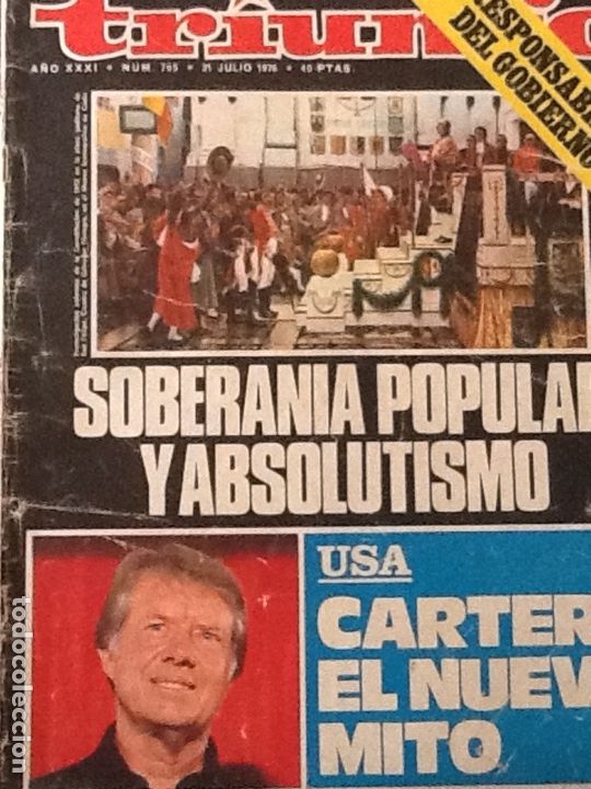 Collectionnisme de Revues et Journaux: REVISTA TRIUNFO N&ordm; 705 JULIO 1976