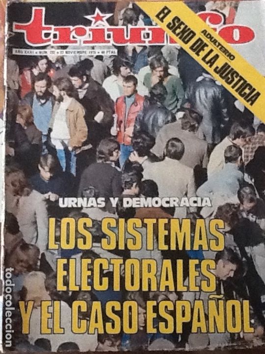 Collectionnisme de Revues et Journaux: REVISTA TRIUNFO N&ordm; 722 NOVIEMBRE 1976