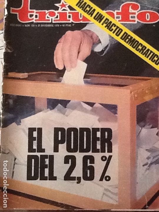 Collectionnisme de Revues et Journaux: REVISTA TRIUNFO N&ordm; 726 DICIEMBRE 1976