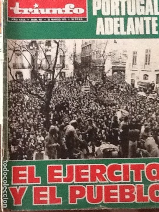Coleccionismo de revistas y peri&oacute;dicos: REVISTA TRIUNFO N&ordm; 651 MARZO 1975