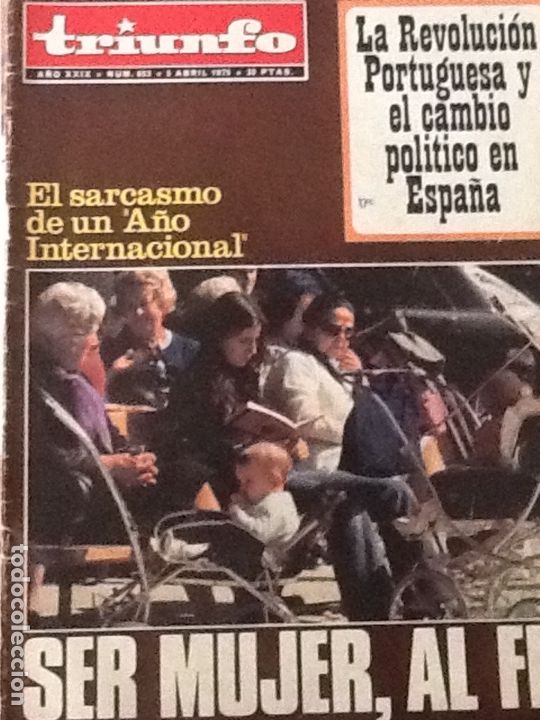 Coleccionismo de revistas y peri&oacute;dicos: REVISTA TRIUNFO N&ordm; 653 ABRIL 1975