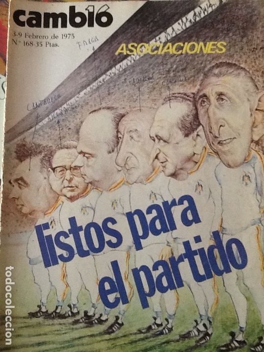 Coleccionismo de revistas y peri&oacute;dicos: REVISTA CAMBIO 16 N&ordm; 168 FEBRERO 1975