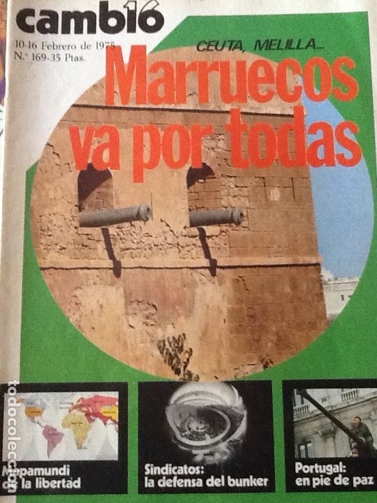 Coleccionismo de revistas y peri&oacute;dicos: REVISTA CAMBIO 16 N&ordm; 169 FEBRERO 1975