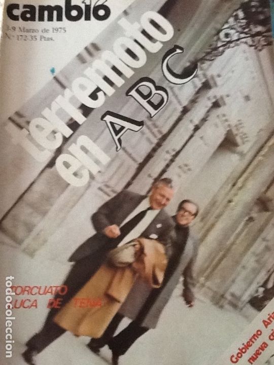 Coleccionismo de revistas y peri&oacute;dicos: REVISTA CAMBIO 16 N&ordm; 172 MARZO 1975