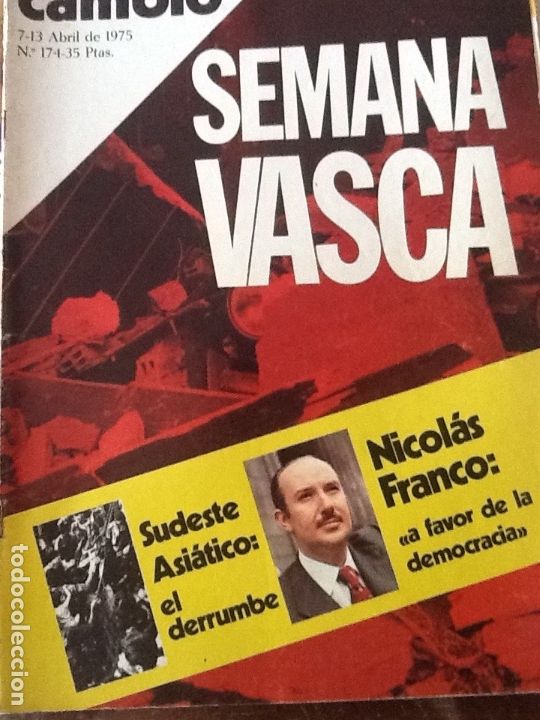 Coleccionismo de revistas y peri&oacute;dicos: REVISTA CAMBIO 16 N&ordm; 174 ABRIL 1975